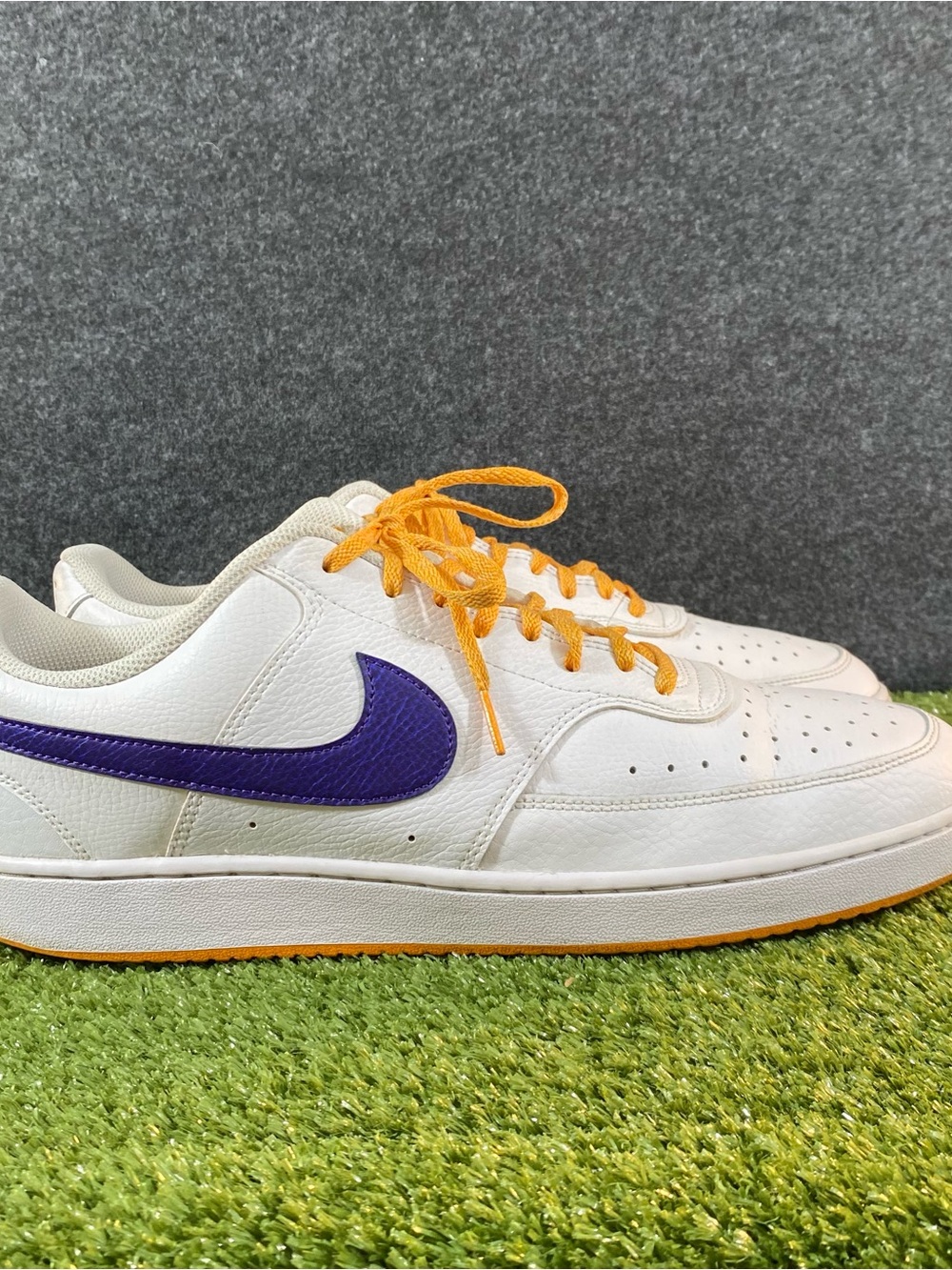 Nike Court Vision Low Sneakers Men's Size 14 Lakers Colors White DM1187-103